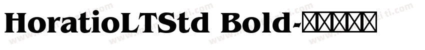 HoratioLTStd Bold字体转换